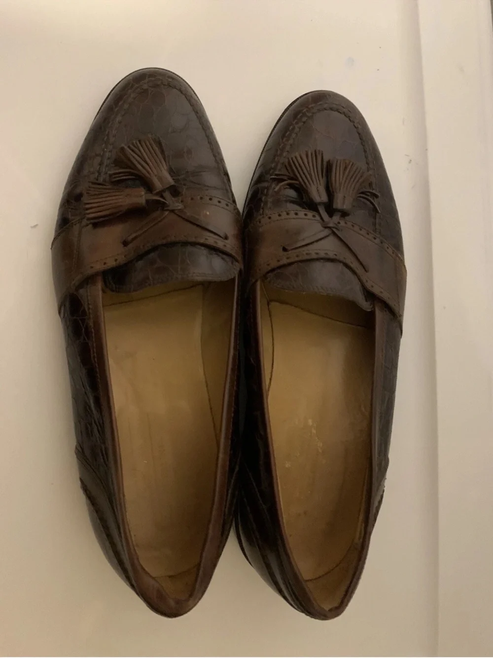 Johnston Murphy Mens Sz 10.5M Brown Cellini Made‎ Italy Brown Tassels